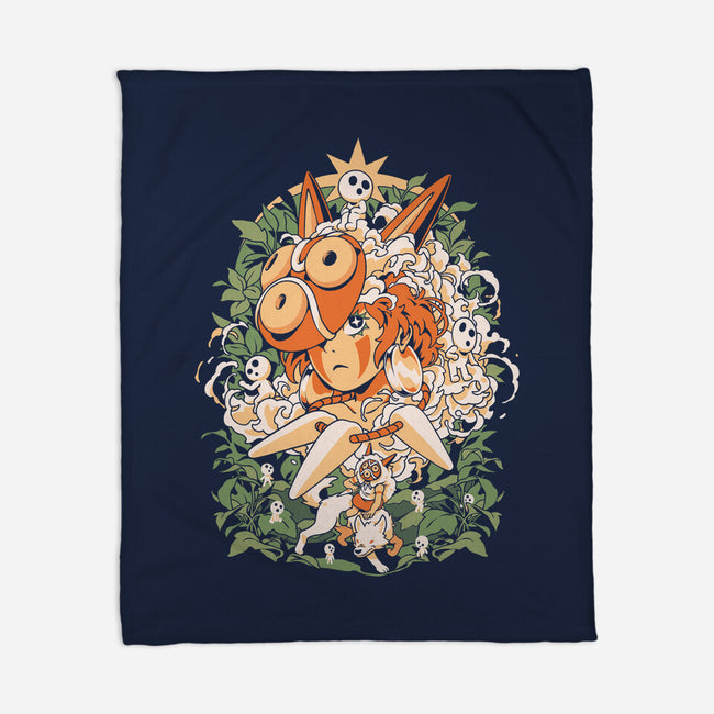 Forest Of The Gods-None-Fleece-Blanket-ilustrata