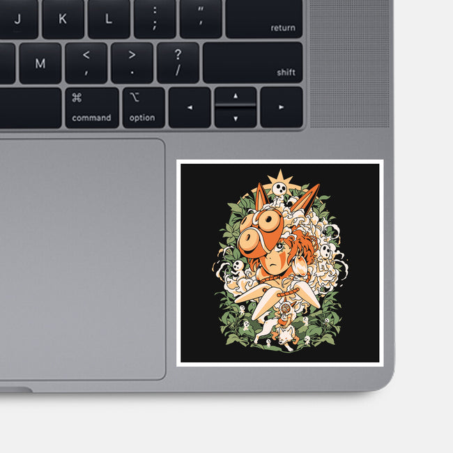 Forest Of The Gods-None-Glossy-Sticker-ilustrata