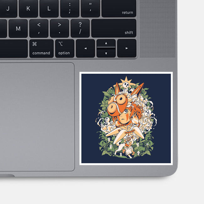 Forest Of The Gods-None-Glossy-Sticker-ilustrata