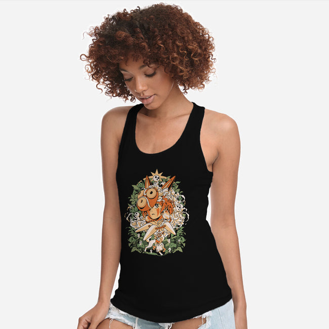 Forest Of The Gods-Womens-Racerback-Tank-ilustrata