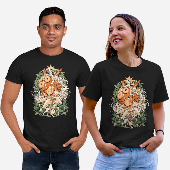 Forest Of The Gods-Unisex-Basic-Tee-ilustrata