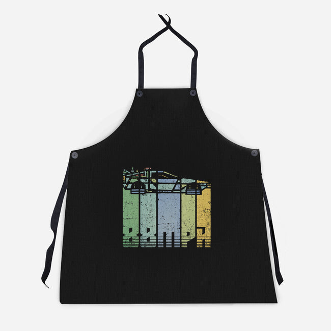 Vintage Delorean-Unisex-Kitchen-Apron-kg07