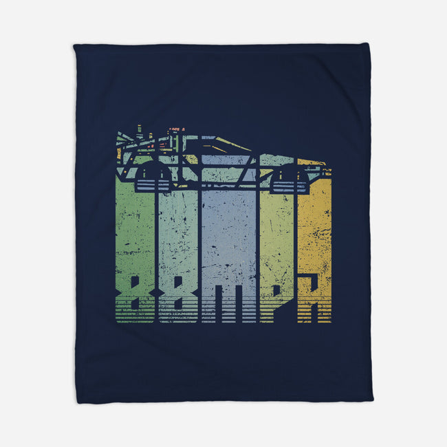 Vintage Delorean-None-Fleece-Blanket-kg07