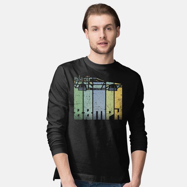 Vintage Delorean-Mens-Long Sleeved-Tee-kg07