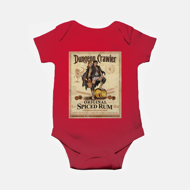 Crawler Spiced Rum-Baby-Basic-Onesie-NMdesign