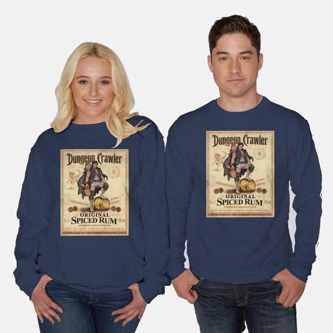 Crawler Spiced Rum-Unisex-Crew Neck-Sweatshirt-NMdesign