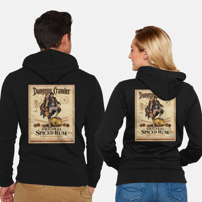 Crawler Spiced Rum-Unisex-Zip-Up-Sweatshirt-NMdesign