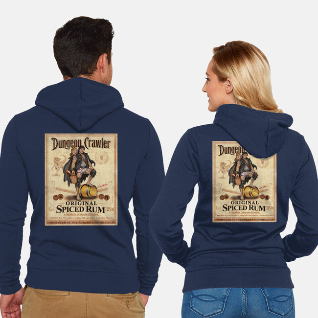 Crawler Spiced Rum-Unisex-Zip-Up-Sweatshirt-NMdesign