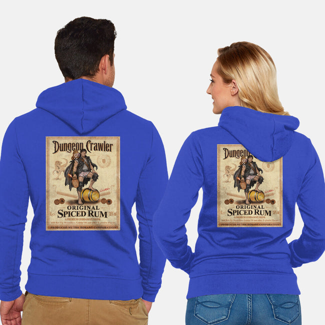 Crawler Spiced Rum-Unisex-Zip-Up-Sweatshirt-NMdesign