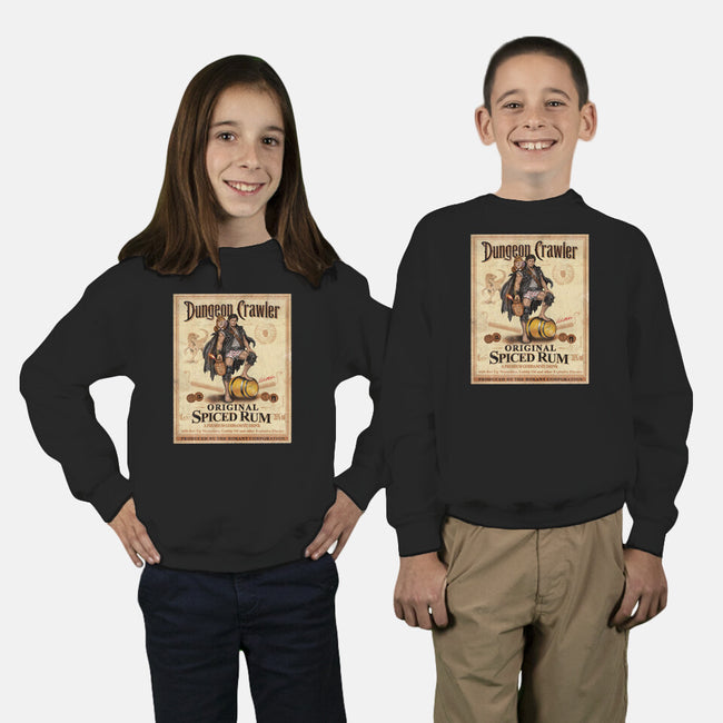 Crawler Spiced Rum-Youth-Crew Neck-Sweatshirt-NMdesign