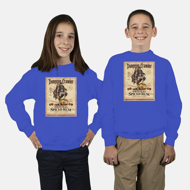 Crawler Spiced Rum-Youth-Crew Neck-Sweatshirt-NMdesign