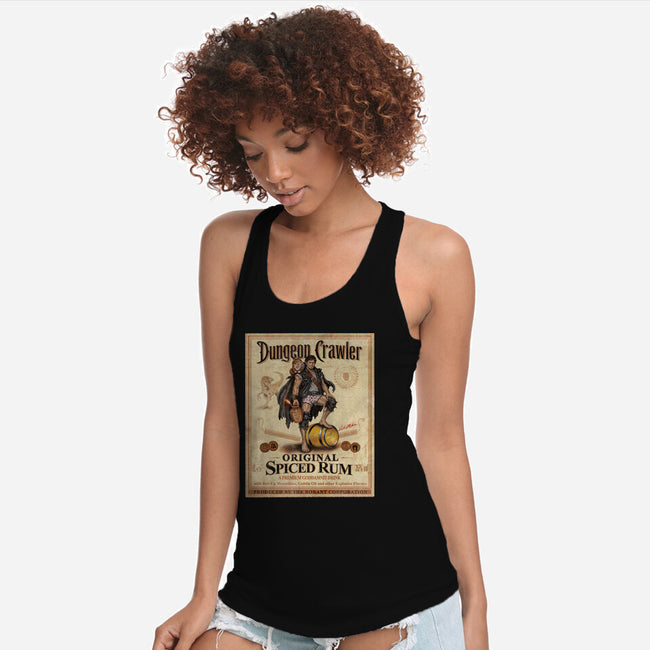 Crawler Spiced Rum-Womens-Racerback-Tank-NMdesign