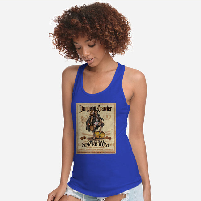 Crawler Spiced Rum-Womens-Racerback-Tank-NMdesign