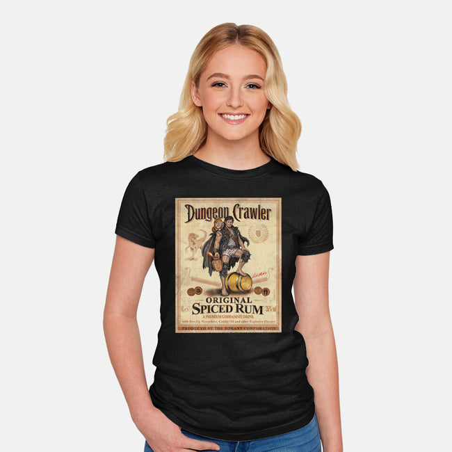 Crawler Spiced Rum-Womens-Fitted-Tee-NMdesign
