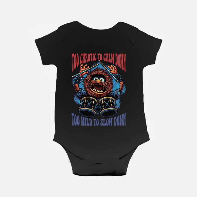 Calm Down Slow Down-Baby-Basic-Onesie-glitchygorilla