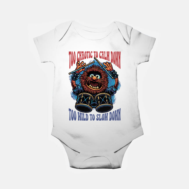 Calm Down Slow Down-Baby-Basic-Onesie-glitchygorilla