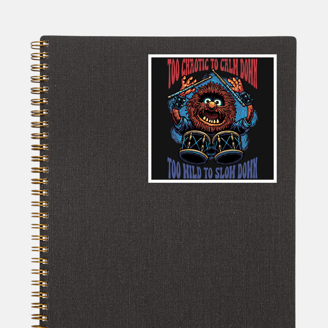 Calm Down Slow Down-None-Glossy-Sticker-glitchygorilla