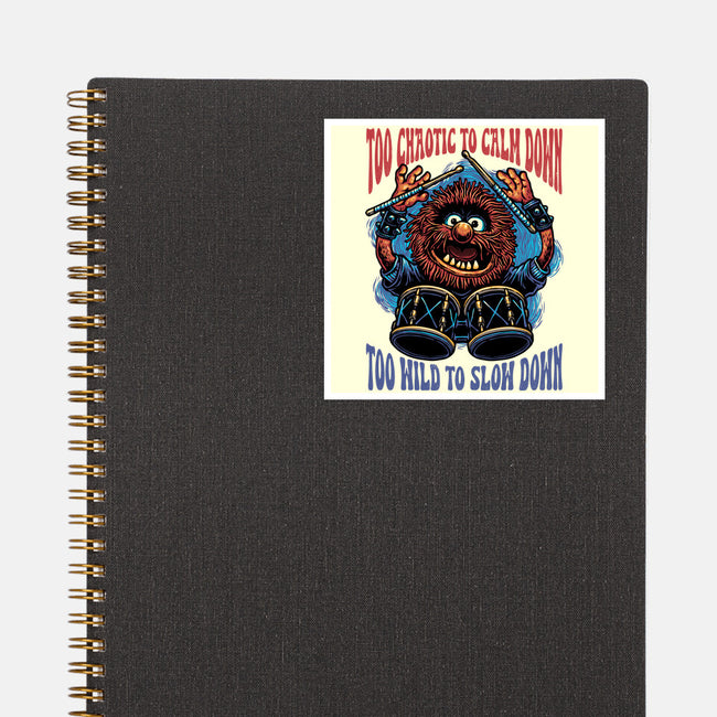 Calm Down Slow Down-None-Glossy-Sticker-glitchygorilla