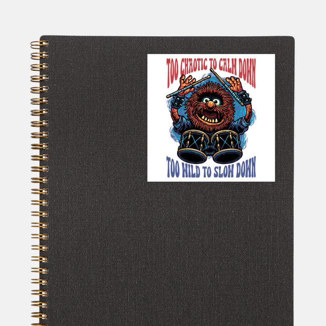 Calm Down Slow Down-None-Glossy-Sticker-glitchygorilla