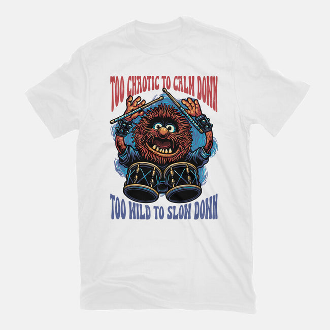 Calm Down Slow Down-Womens-Fitted-Tee-glitchygorilla
