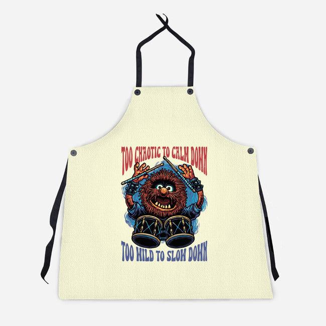 Calm Down Slow Down-Unisex-Kitchen-Apron-glitchygorilla