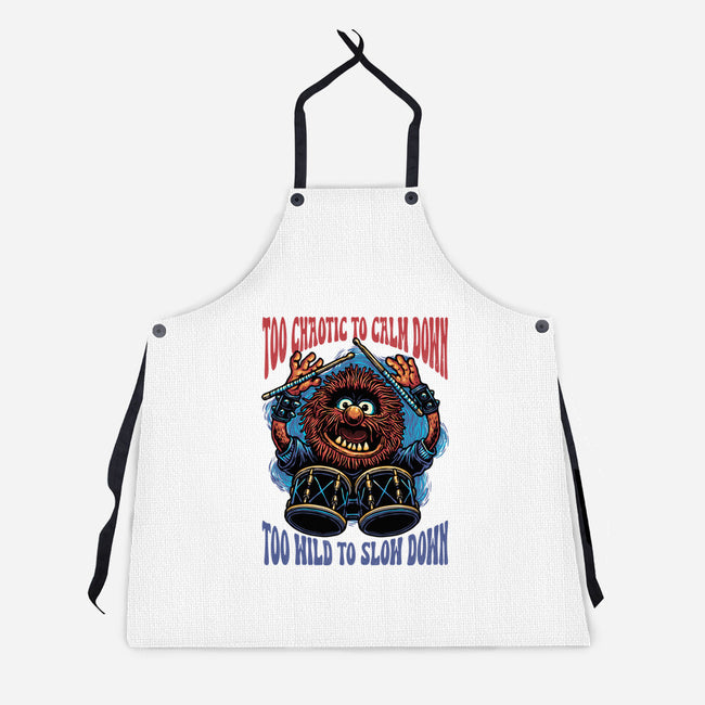 Calm Down Slow Down-Unisex-Kitchen-Apron-glitchygorilla