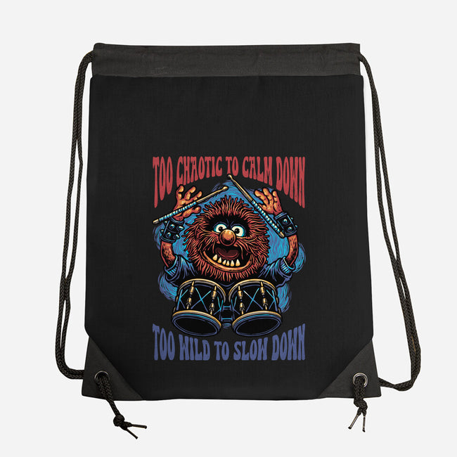 Calm Down Slow Down-None-Drawstring-Bag-glitchygorilla