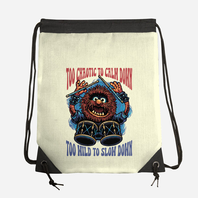 Calm Down Slow Down-None-Drawstring-Bag-glitchygorilla