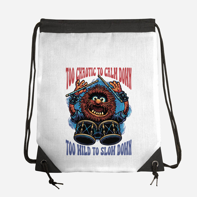 Calm Down Slow Down-None-Drawstring-Bag-glitchygorilla