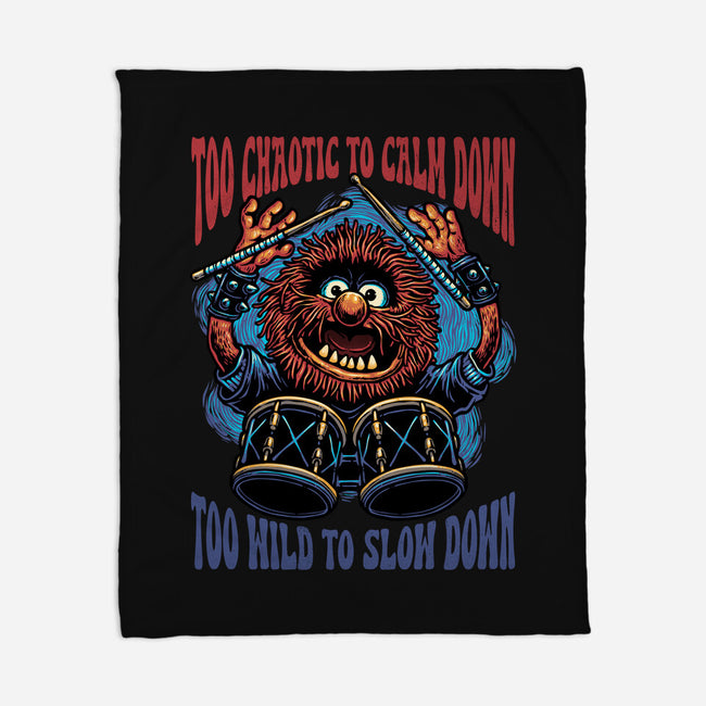 Calm Down Slow Down-None-Fleece-Blanket-glitchygorilla