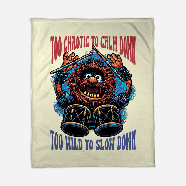 Calm Down Slow Down-None-Fleece-Blanket-glitchygorilla