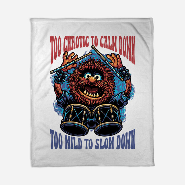 Calm Down Slow Down-None-Fleece-Blanket-glitchygorilla