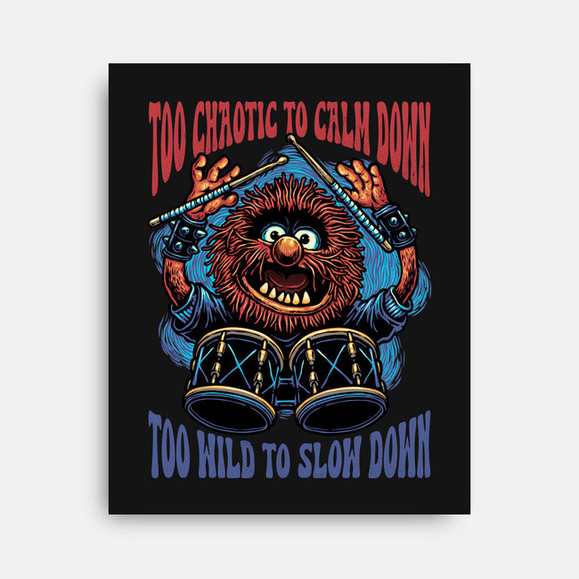 Calm Down Slow Down-None-Stretched-Canvas-glitchygorilla