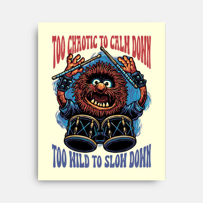 Calm Down Slow Down-None-Stretched-Canvas-glitchygorilla