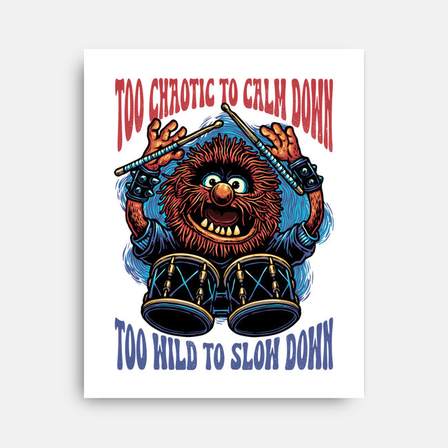 Calm Down Slow Down-None-Stretched-Canvas-glitchygorilla