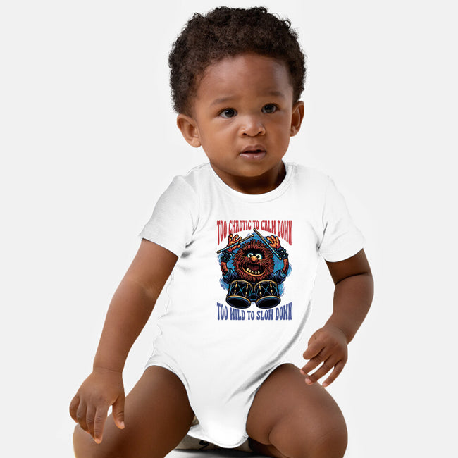 Calm Down Slow Down-Baby-Basic-Onesie-glitchygorilla