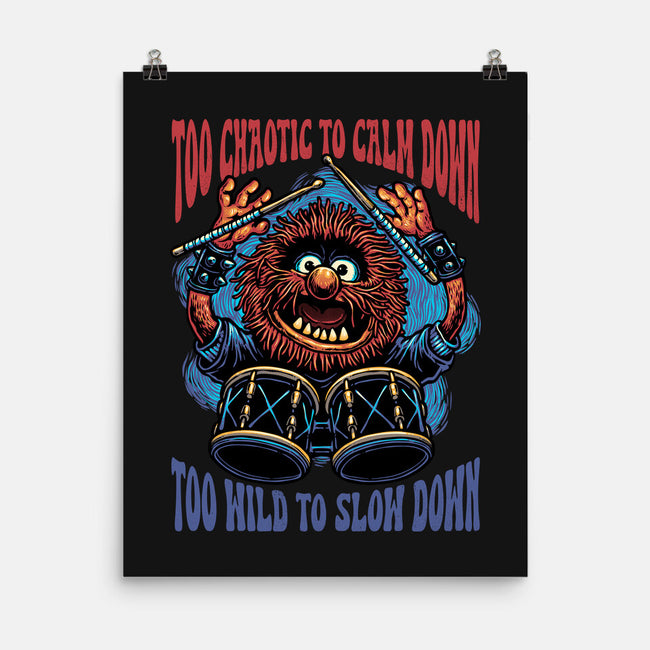 Calm Down Slow Down-None-Matte-Poster-glitchygorilla