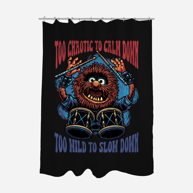 Calm Down Slow Down-None-Polyester-Shower Curtain-glitchygorilla