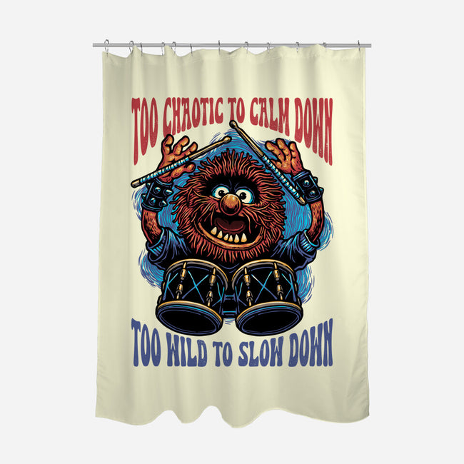 Calm Down Slow Down-None-Polyester-Shower Curtain-glitchygorilla