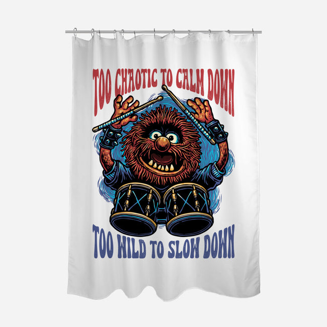 Calm Down Slow Down-None-Polyester-Shower Curtain-glitchygorilla