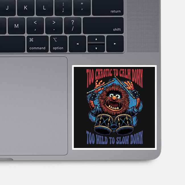 Calm Down Slow Down-None-Glossy-Sticker-glitchygorilla