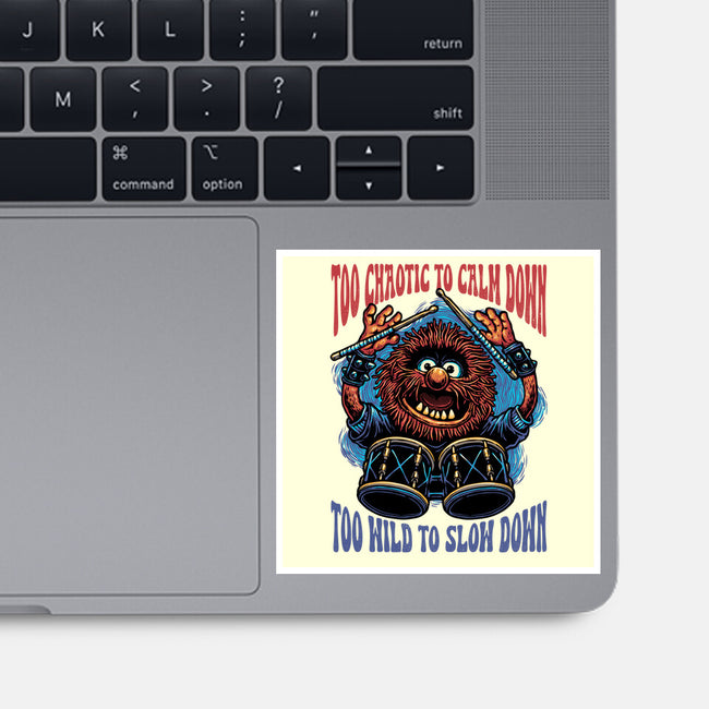 Calm Down Slow Down-None-Glossy-Sticker-glitchygorilla