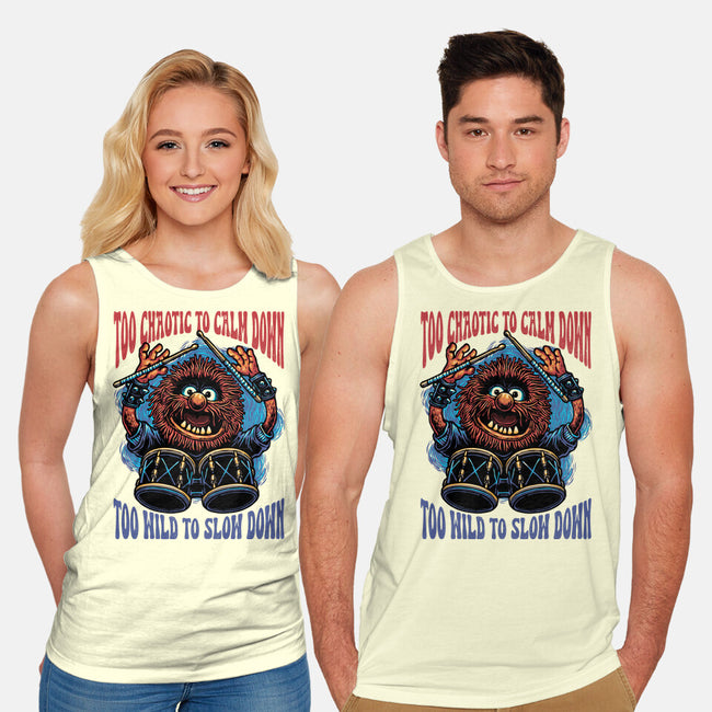 Calm Down Slow Down-Unisex-Basic-Tank-glitchygorilla