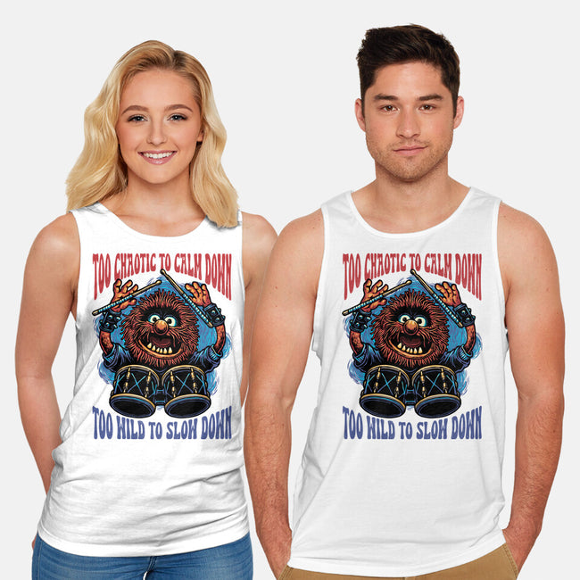 Calm Down Slow Down-Unisex-Basic-Tank-glitchygorilla