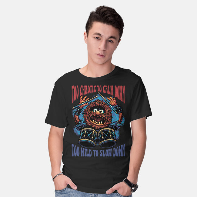 Calm Down Slow Down-Mens-Basic-Tee-glitchygorilla