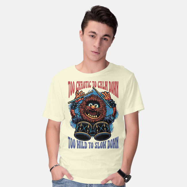Calm Down Slow Down-Mens-Basic-Tee-glitchygorilla
