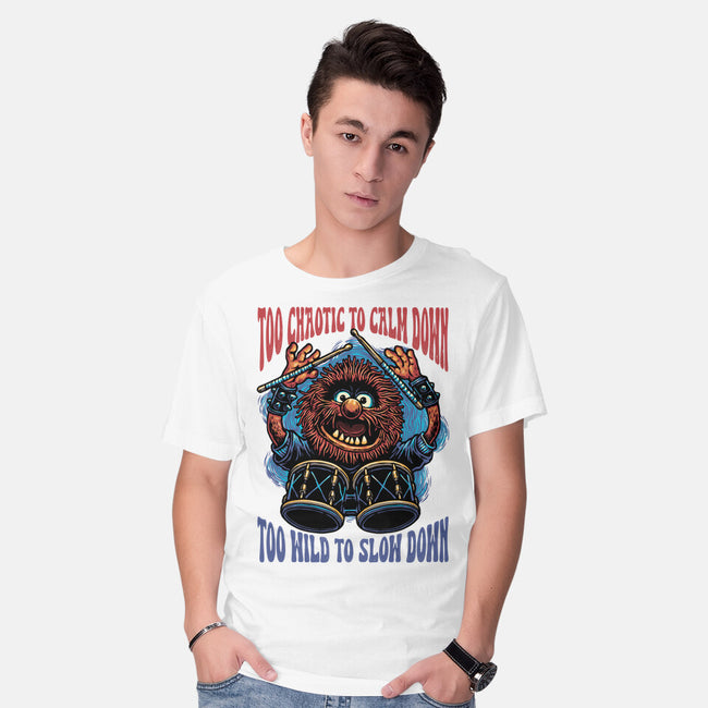 Calm Down Slow Down-Mens-Basic-Tee-glitchygorilla