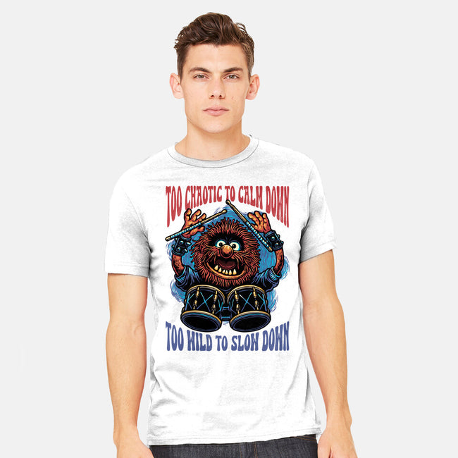 Calm Down Slow Down-Mens-Heavyweight-Tee-glitchygorilla