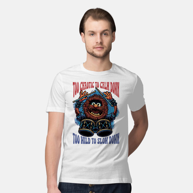 Calm Down Slow Down-Mens-Premium-Tee-glitchygorilla
