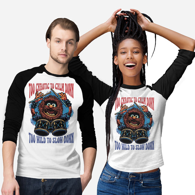 Calm Down Slow Down-Unisex-Baseball-Tee-glitchygorilla